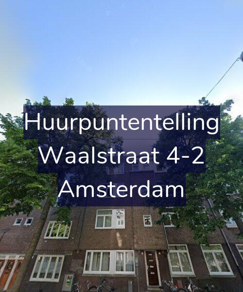 Foto gevel Huurpuntentelling voor Waalstraat 4-2, Amsterdam
