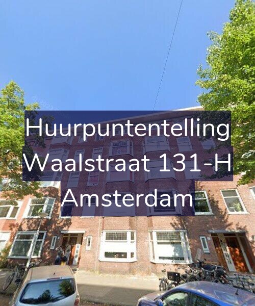 Foto gevel Huurpuntentelling voor Waalstraat 131-H, Amsterdam