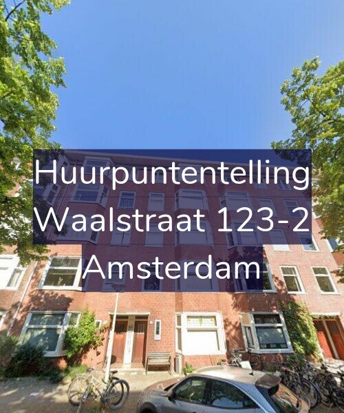 Foto gevel Huurpuntentelling voor Waalstraat 123-2, Amsterdam