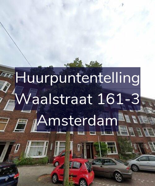 Foto gevel Huurpuntentelling voor Waalstraat 161-3, Amsterdam
