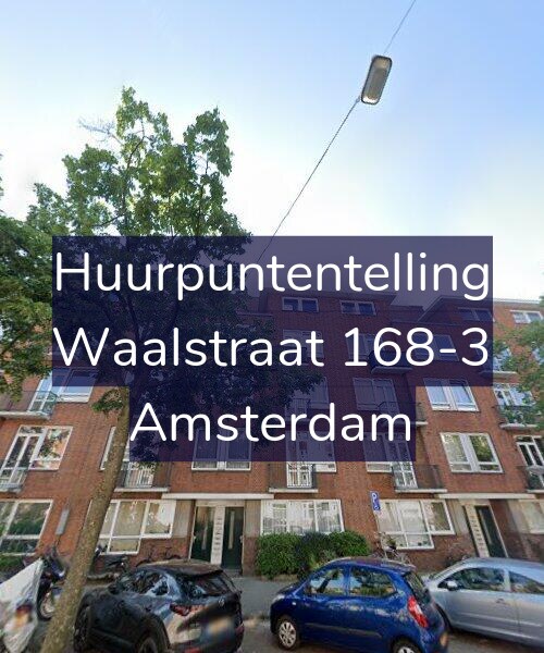 Foto gevel Huurpuntentelling voor Waalstraat 168-3, Amsterdam
