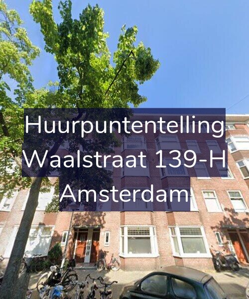 Foto gevel Huurpuntentelling voor Waalstraat 139-H, Amsterdam