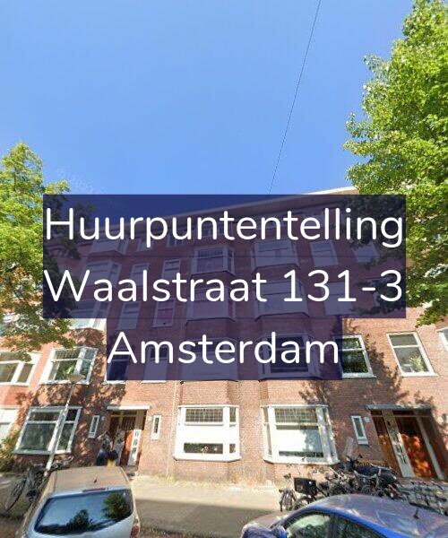 Foto gevel Huurpuntentelling voor Waalstraat 131-3, Amsterdam