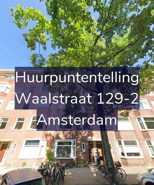 Foto gevel Huurpuntentelling voor Waalstraat 129-2, Amsterdam