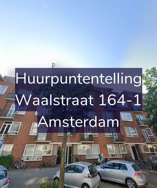 Foto gevel Huurpuntentelling voor Waalstraat 164-1, Amsterdam