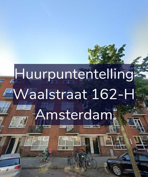 Foto gevel Huurpuntentelling voor Waalstraat 162-H, Amsterdam