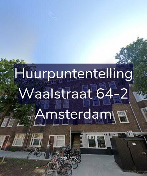 Foto gevel Huurpuntentelling voor Waalstraat 64-2, Amsterdam