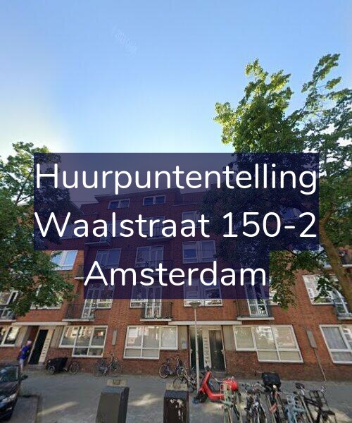 Foto gevel Huurpuntentelling voor Waalstraat 150-2, Amsterdam