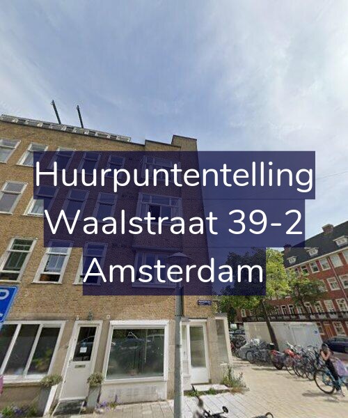 Foto gevel Huurpuntentelling voor Waalstraat 39-2, Amsterdam