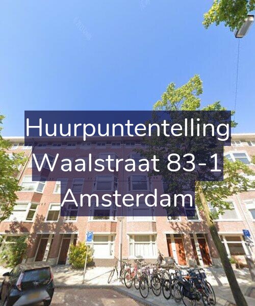 Foto gevel Huurpuntentelling voor Waalstraat 83-1, Amsterdam