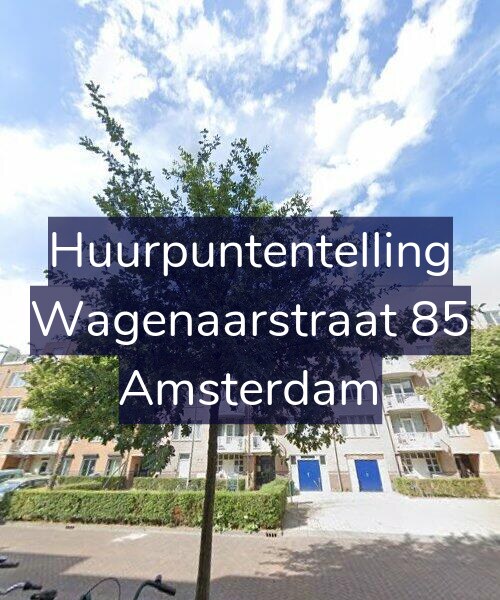 Foto gevel Huurpuntentelling voor Wagenaarstraat 85, Amsterdam
