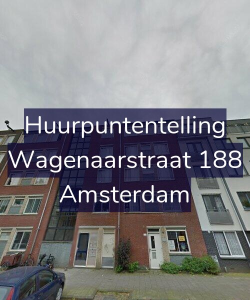 Foto gevel Huurpuntentelling voor Wagenaarstraat 188, Amsterdam