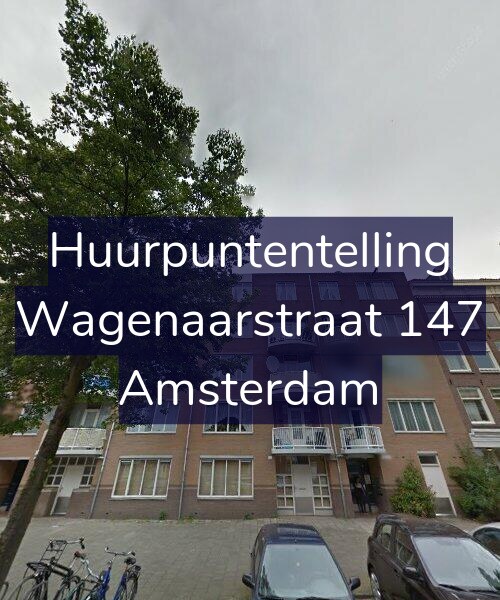 Foto gevel Huurpuntentelling voor Wagenaarstraat 147, Amsterdam