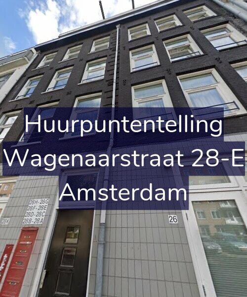 Foto gevel Huurpuntentelling voor Wagenaarstraat 28-E, Amsterdam