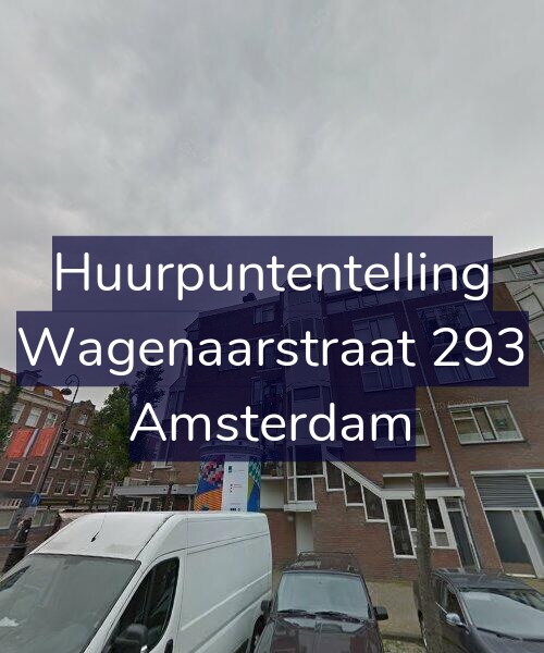 Foto gevel Huurpuntentelling voor Wagenaarstraat 293, Amsterdam