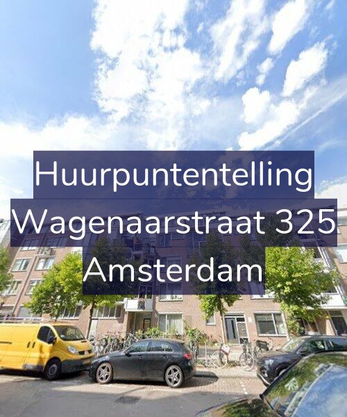 Foto gevel Huurpuntentelling voor Wagenaarstraat 325, Amsterdam