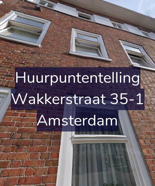 Foto gevel Huurpuntentelling voor Wakkerstraat 35-1, Amsterdam