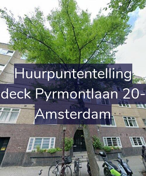 Foto gevel Huurpuntentelling voor Waldeck Pyrmontlaan 20-3LA, Amsterdam