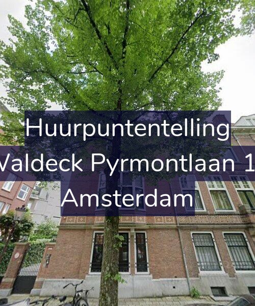 Foto gevel Huurpuntentelling voor Waldeck Pyrmontlaan 13, Amsterdam