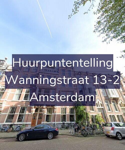 Foto gevel Huurpuntentelling voor Wanningstraat 13-2, Amsterdam