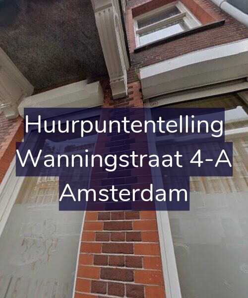 Foto gevel Huurpuntentelling voor Wanningstraat 4-A, Amsterdam
