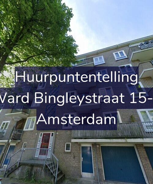 Foto gevel Huurpuntentelling voor Ward Bingleystraat 15-1, Amsterdam