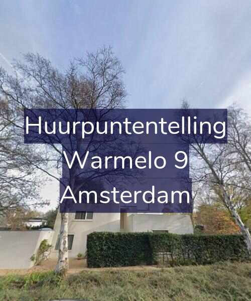 Foto gevel Huurpuntentelling voor Warmelo 9, Amsterdam