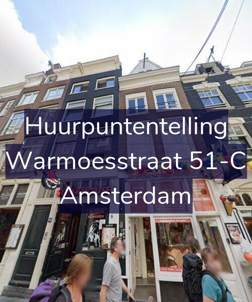 Foto gevel Huurpuntentelling voor Warmoesstraat 51-C, Amsterdam