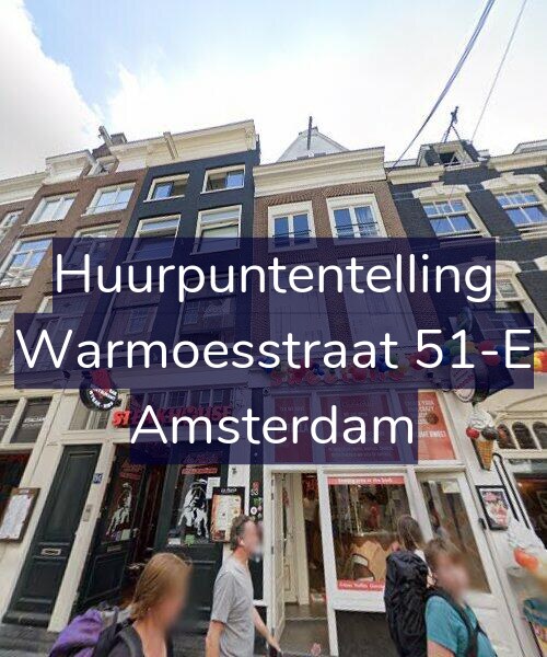 Foto gevel Huurpuntentelling voor Warmoesstraat 51-E, Amsterdam