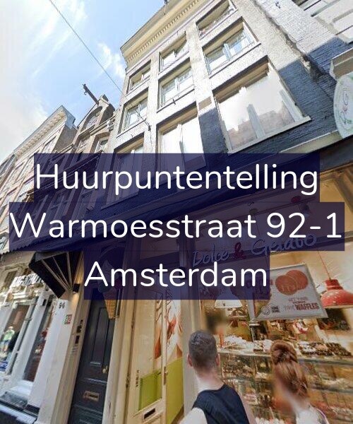 Foto gevel Huurpuntentelling voor Warmoesstraat 92-1, Amsterdam