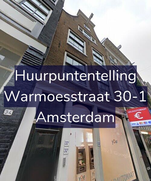 Foto gevel Huurpuntentelling voor Warmoesstraat 30-1, Amsterdam