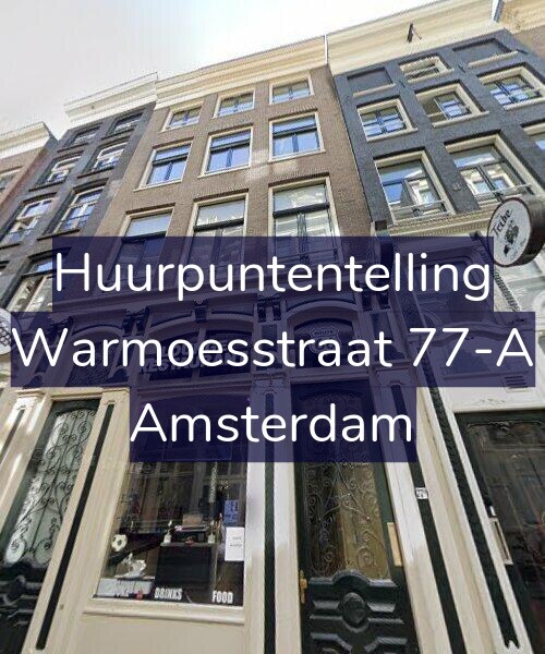 Foto gevel Huurpuntentelling voor Warmoesstraat 77-A, Amsterdam