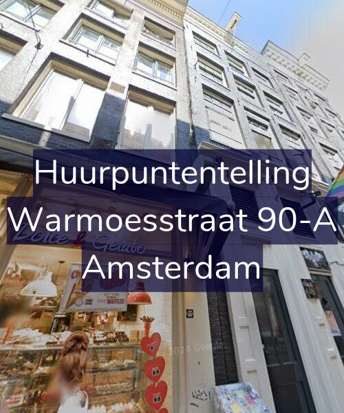 Foto gevel Huurpuntentelling voor Warmoesstraat 90-A, Amsterdam