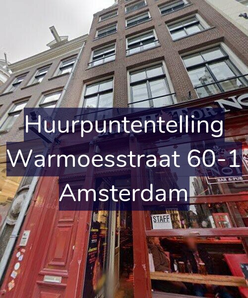 Foto gevel Huurpuntentelling voor Warmoesstraat 60-1, Amsterdam