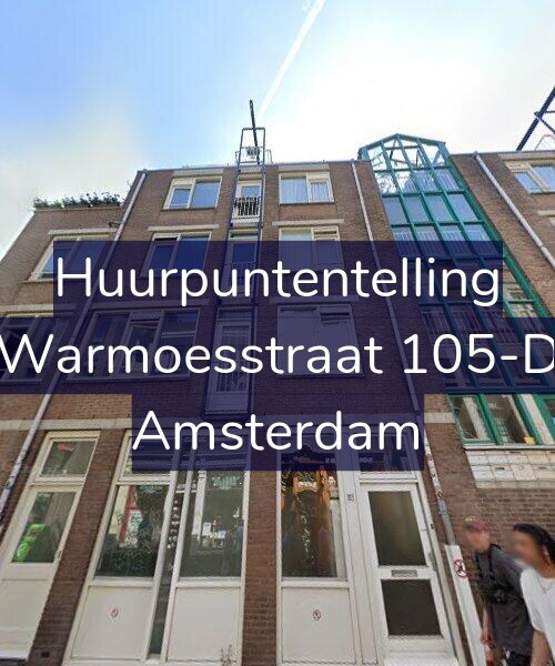 Foto gevel Huurpuntentelling voor Warmoesstraat 105-D, Amsterdam