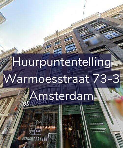 Foto gevel Huurpuntentelling voor Warmoesstraat 73-3, Amsterdam