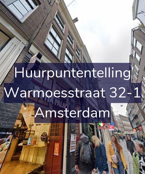 Foto gevel Huurpuntentelling voor Warmoesstraat 32-1, Amsterdam