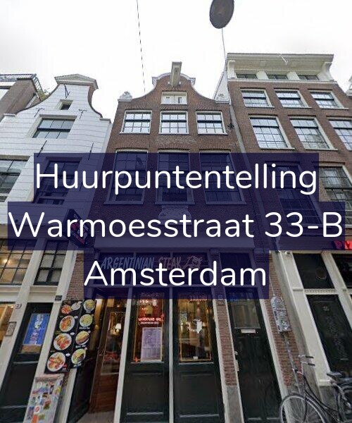 Foto gevel Huurpuntentelling voor Warmoesstraat 33-B, Amsterdam