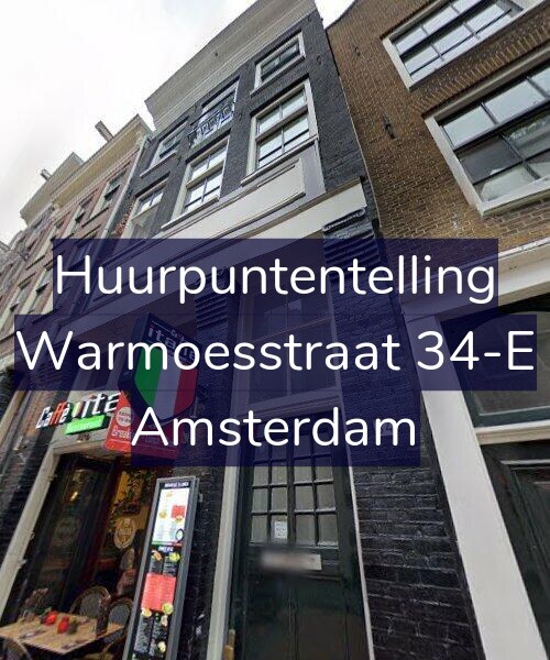 Foto gevel Huurpuntentelling voor Warmoesstraat 34-E, Amsterdam