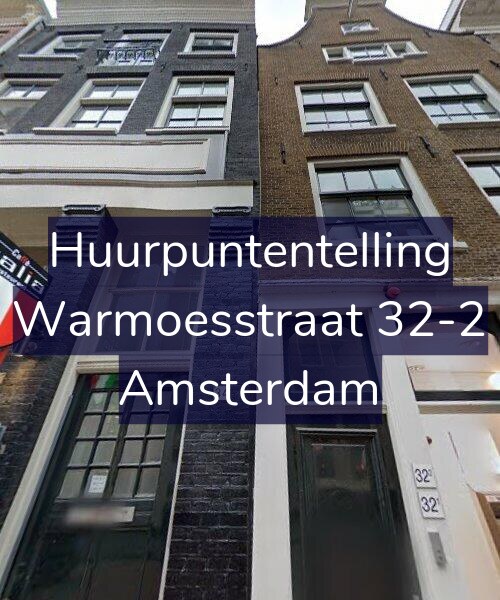 Foto gevel Huurpuntentelling voor Warmoesstraat 32-2, Amsterdam