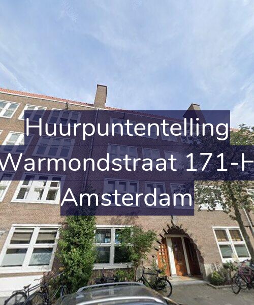Foto gevel Huurpuntentelling voor Warmondstraat 171-H, Amsterdam