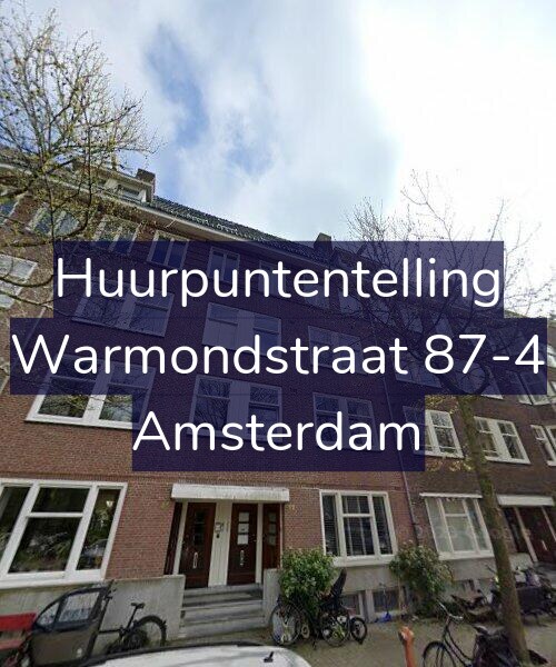 Foto gevel Huurpuntentelling voor Warmondstraat 87-4, Amsterdam