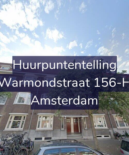 Foto gevel Huurpuntentelling voor Warmondstraat 156-H, Amsterdam