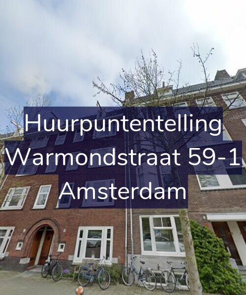 Foto gevel Huurpuntentelling voor Warmondstraat 59-1, Amsterdam