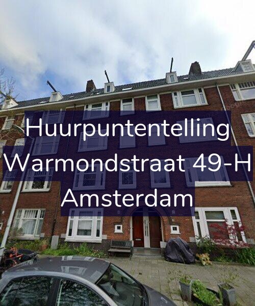 Foto gevel Huurpuntentelling voor Warmondstraat 49-H, Amsterdam