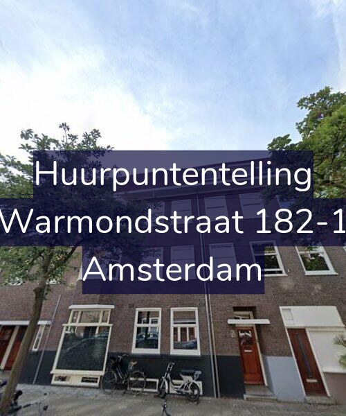 Foto gevel Huurpuntentelling voor Warmondstraat 182-1, Amsterdam