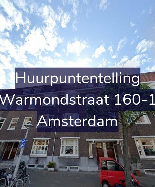 Foto gevel Huurpuntentelling voor Warmondstraat 160-1, Amsterdam