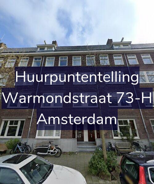 Foto gevel Huurpuntentelling voor Warmondstraat 73-H, Amsterdam