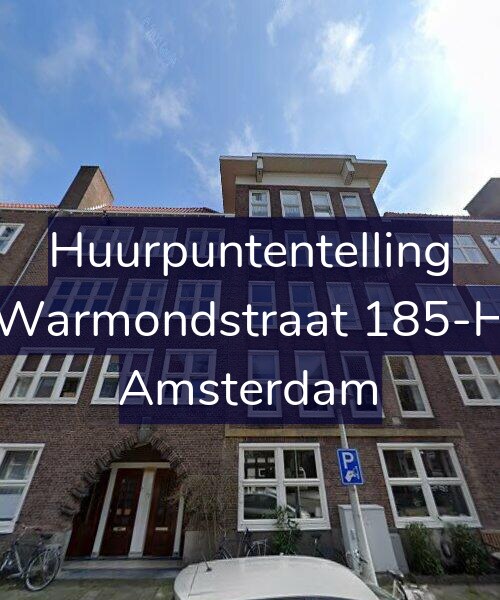 Foto gevel Huurpuntentelling voor Warmondstraat 185-H, Amsterdam
