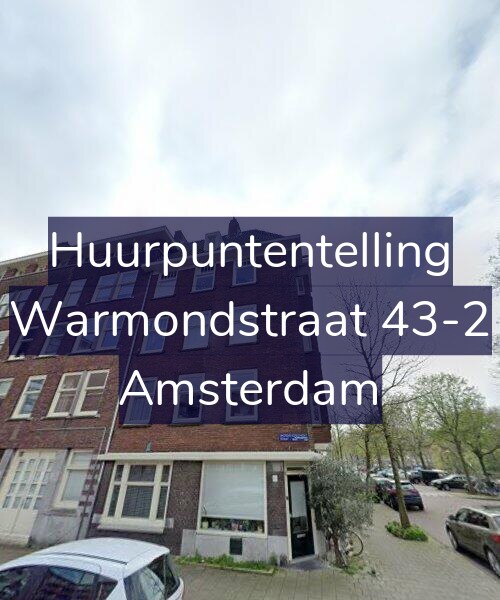 Foto gevel Huurpuntentelling voor Warmondstraat 43-2, Amsterdam